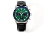 Breitling 43MM in Diameter Navitimer Series B01 Movement Green Watch